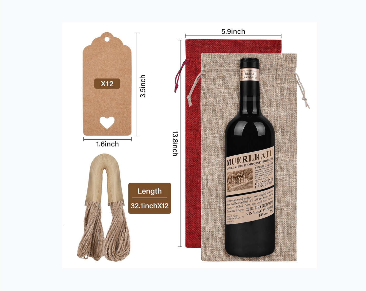Personalized Wine Bags – Custom Vinyl Prints for Gifts, Weddings & Events