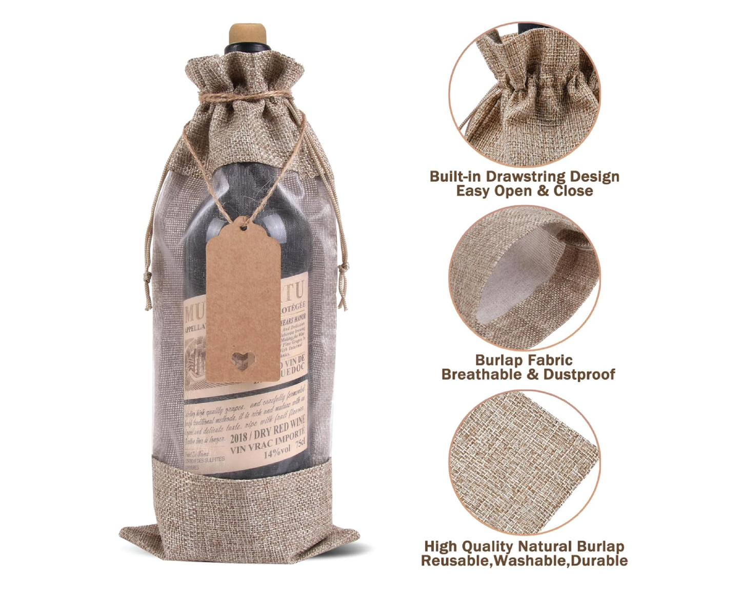 Personalized Wine Bags – Custom Vinyl Prints for Gifts, Weddings & Events