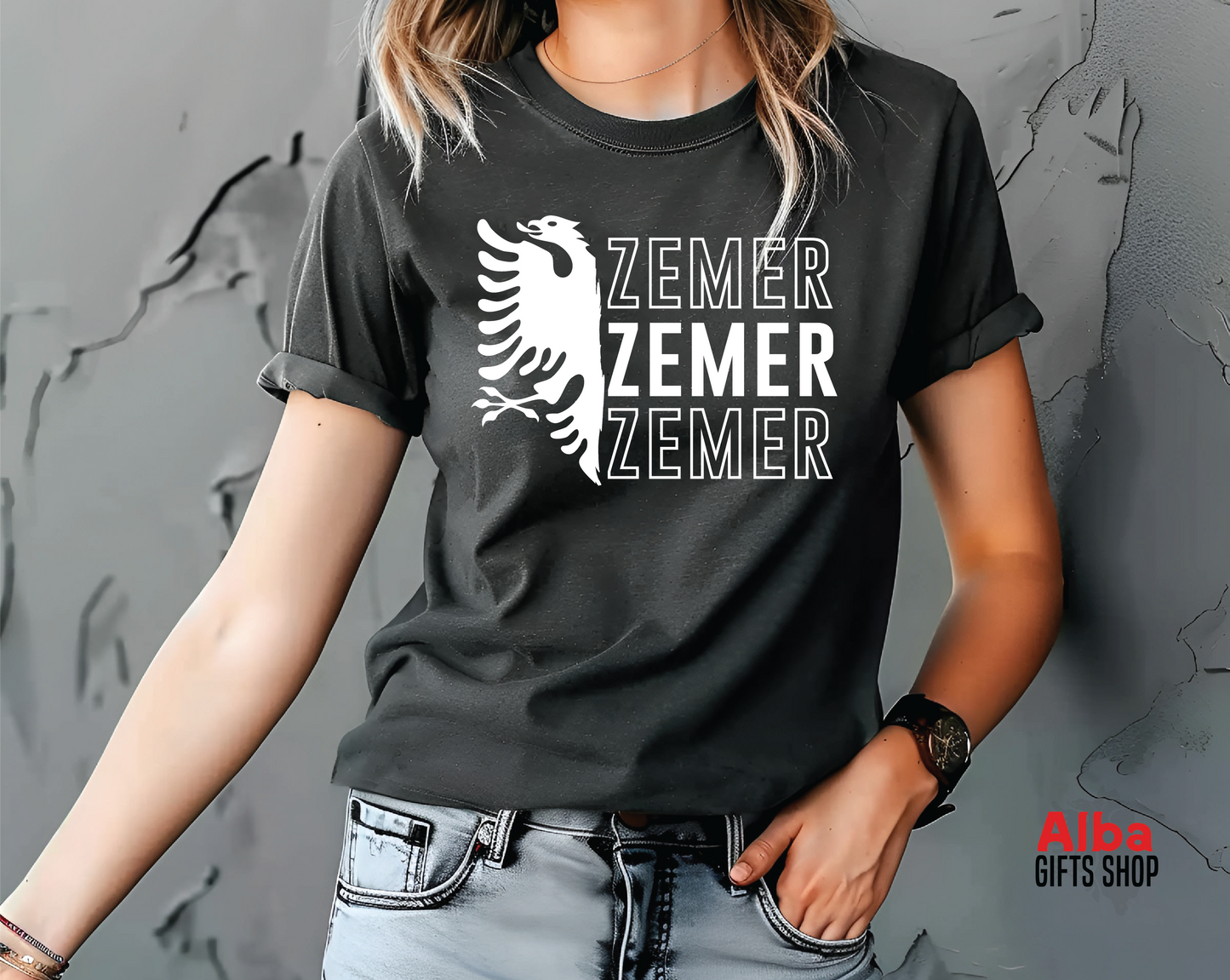 Zemër Shirt – Albanian Love T-Shirt | Cute Albanian Gift | Zemra Shirt