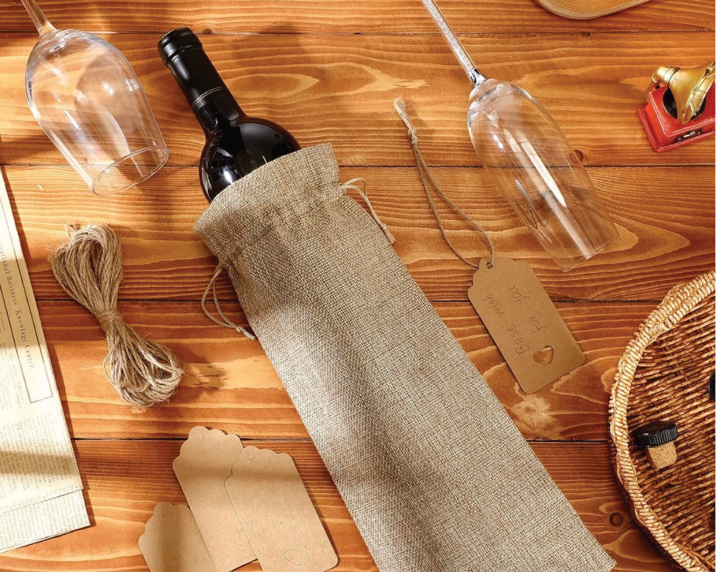 Personalized Wine Bags – Custom Vinyl Prints for Gifts, Weddings & Events