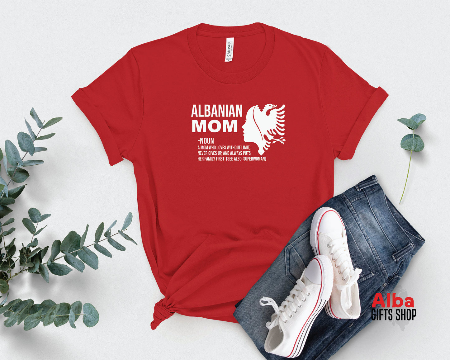 Albanian Mom T-Shirt  – Gift for Albanian Moms