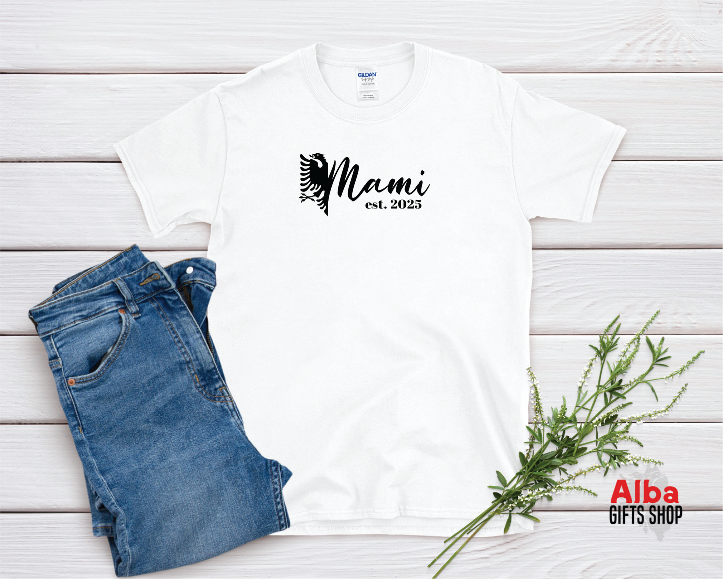 Albanian Mom T-Shirt  – Gift for Albanian Moms – Cultural Heritage Shirt