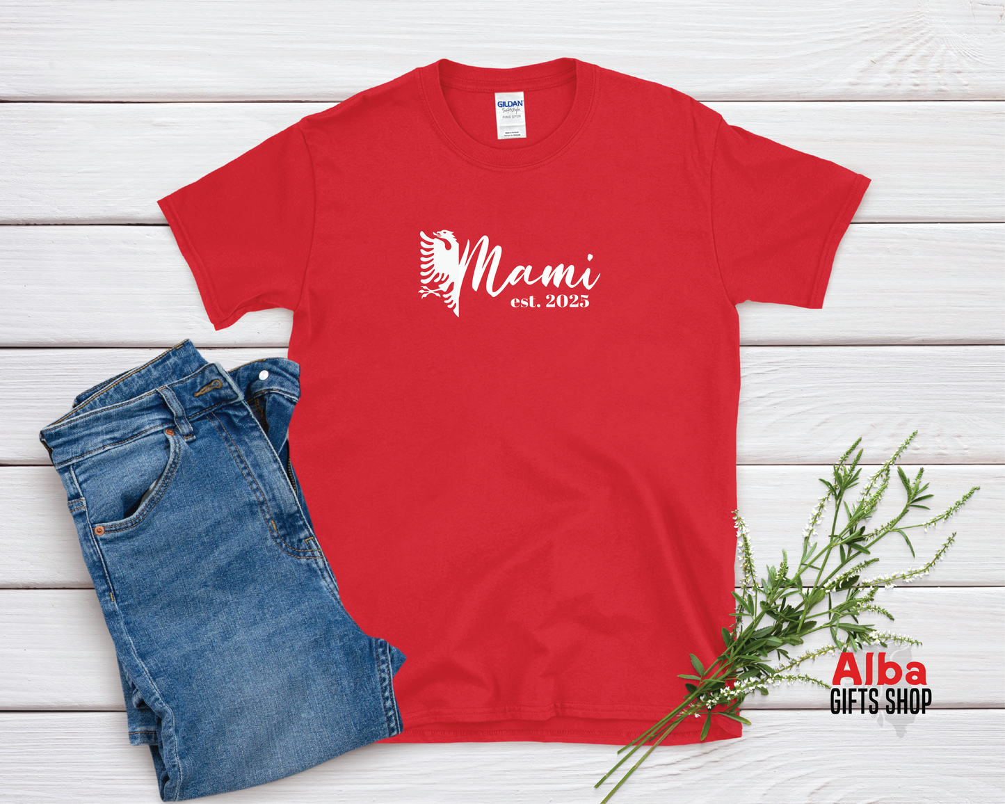 Albanian Mom T-Shirt  – Gift for Albanian Moms – Cultural Heritage Shirt