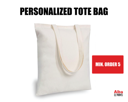 Custom Cotton Tote Bags – Personalized Vinyl Prints for Logos, Quotes & Designs