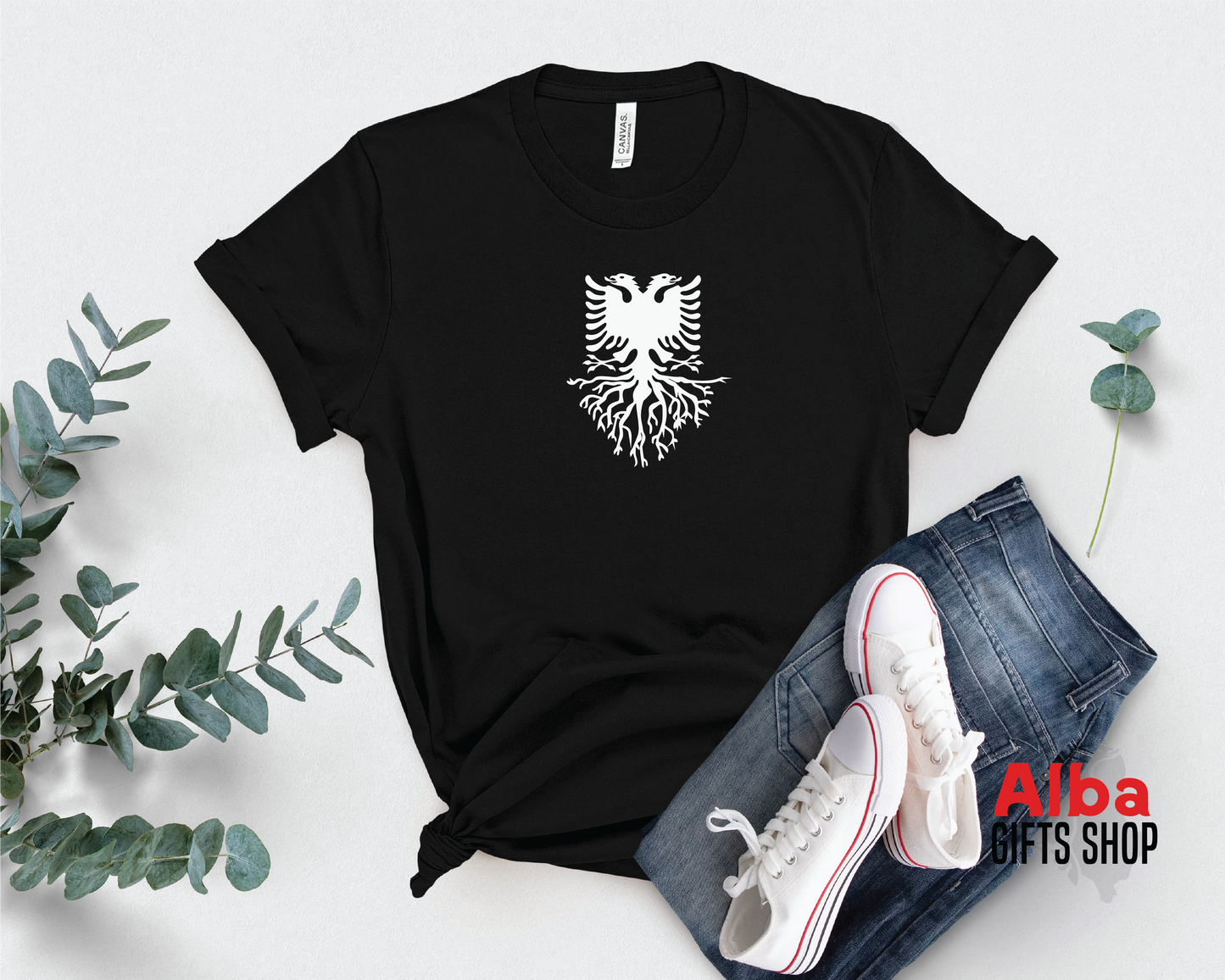 My Roots Are Albanian T-Shirt – Albania Flag and Roots Shirt