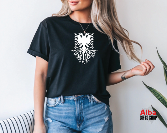 My Roots Are Albanian T-Shirt – Albania Flag and Roots Shirt