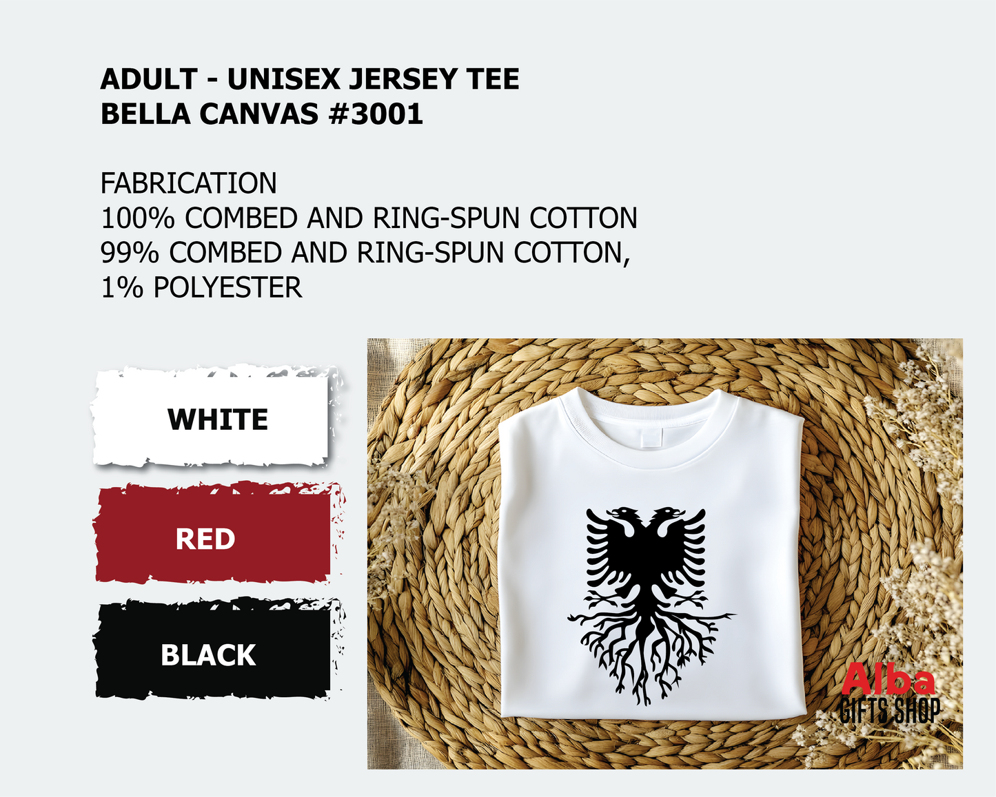 My Roots Are Albanian T-Shirt – Albania Flag and Roots Shirt