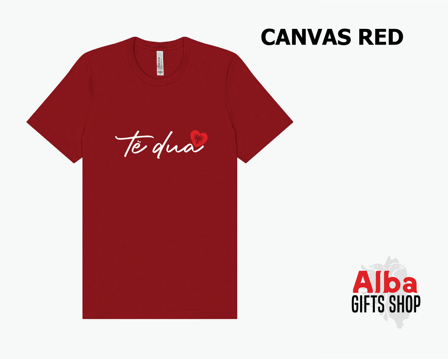 Te Dua Shirt – Albanian Love Quote Tee – Gift for Her or Him
