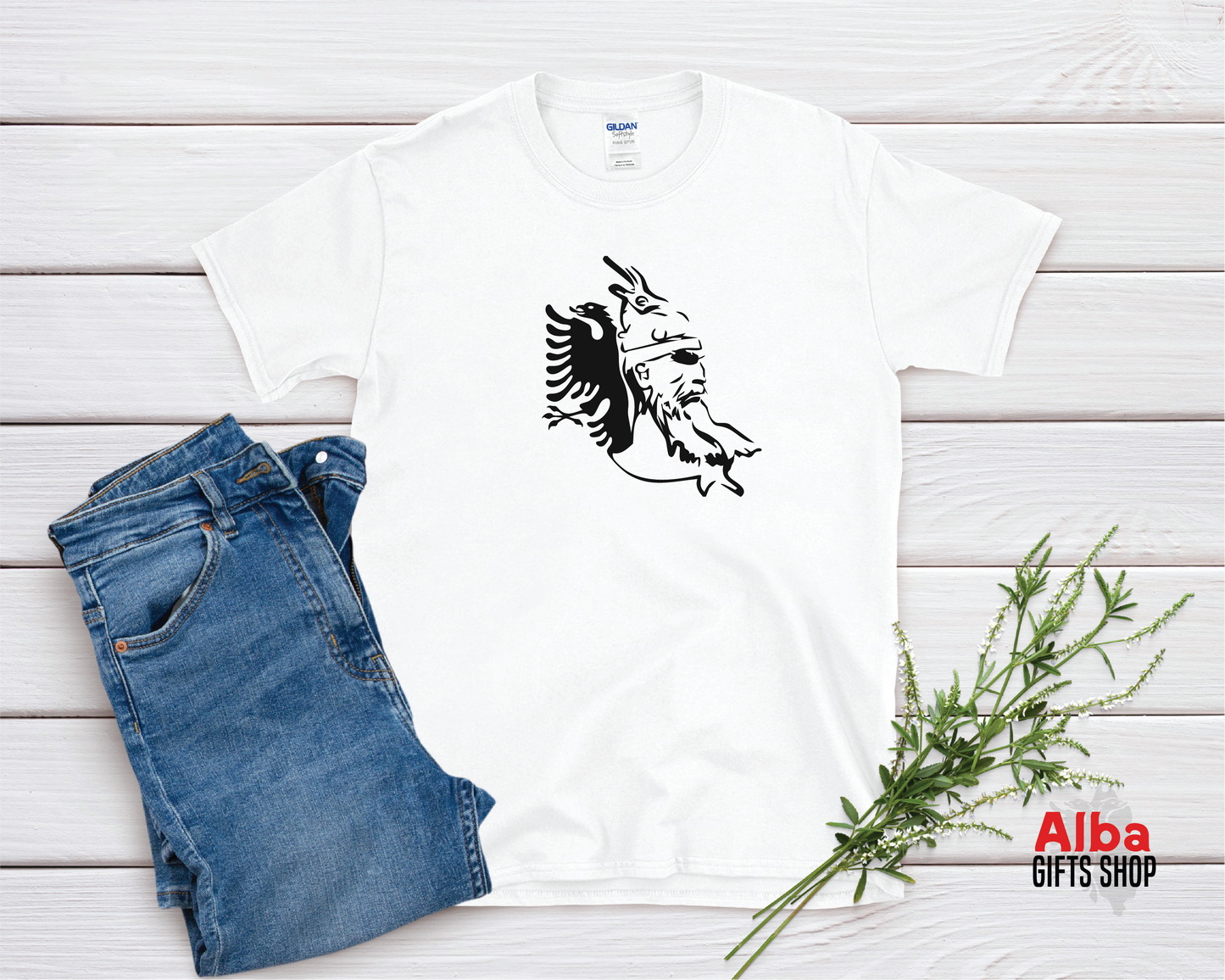 Skenderbeu and Albanian Flag Shirt
