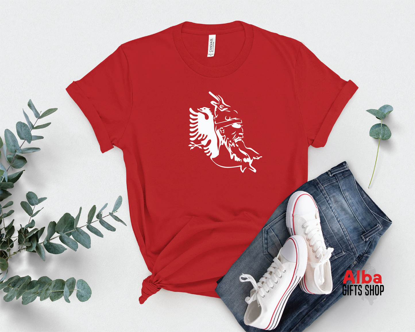Skenderbeu and Albanian Flag Shirt