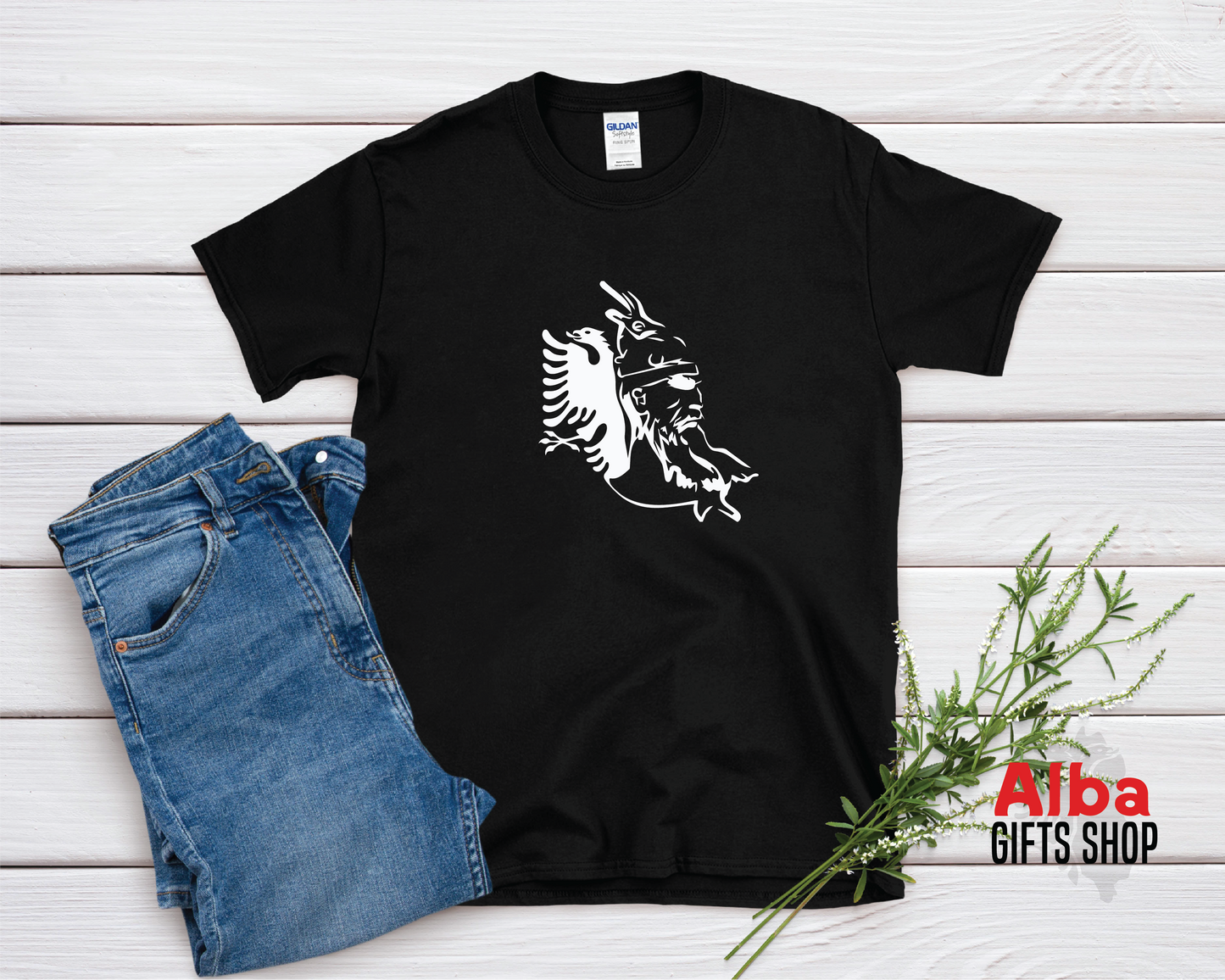 Skenderbeu and Albanian Flag Shirt
