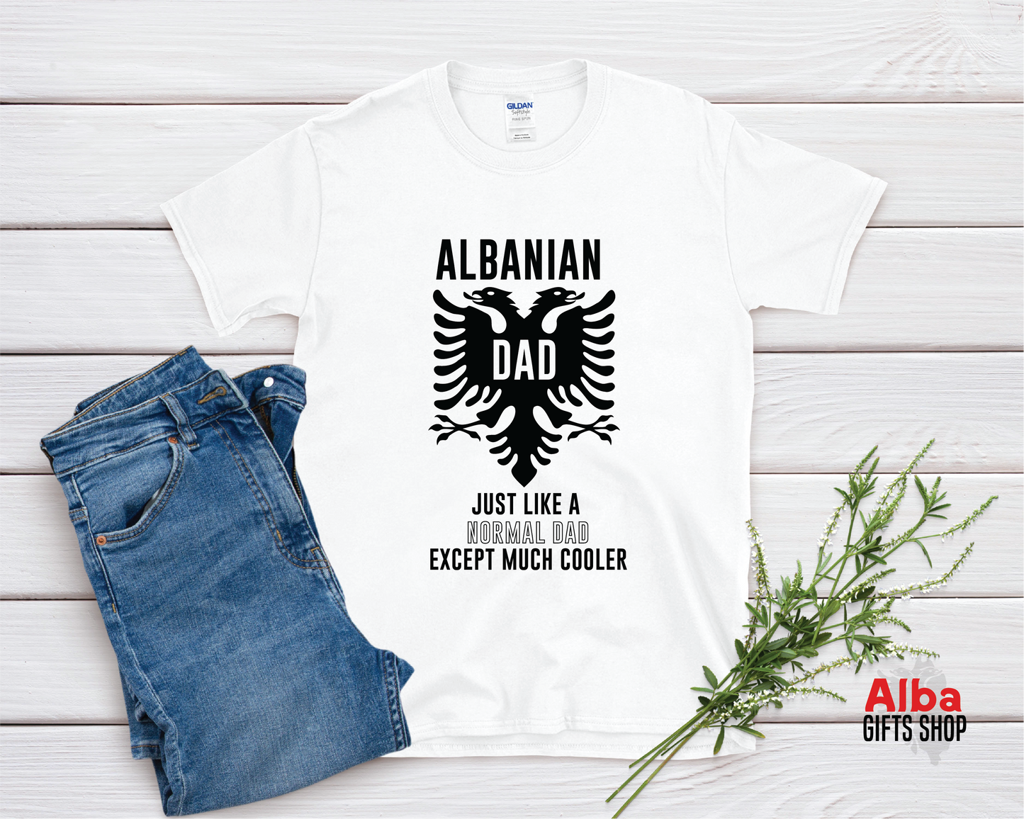 Albanian Dad T-Shirt  – Gift for Albanian Dads