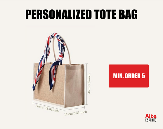 Personalized Burlap Tote Bags – Perfect for Weddings, Gifts & Special Events