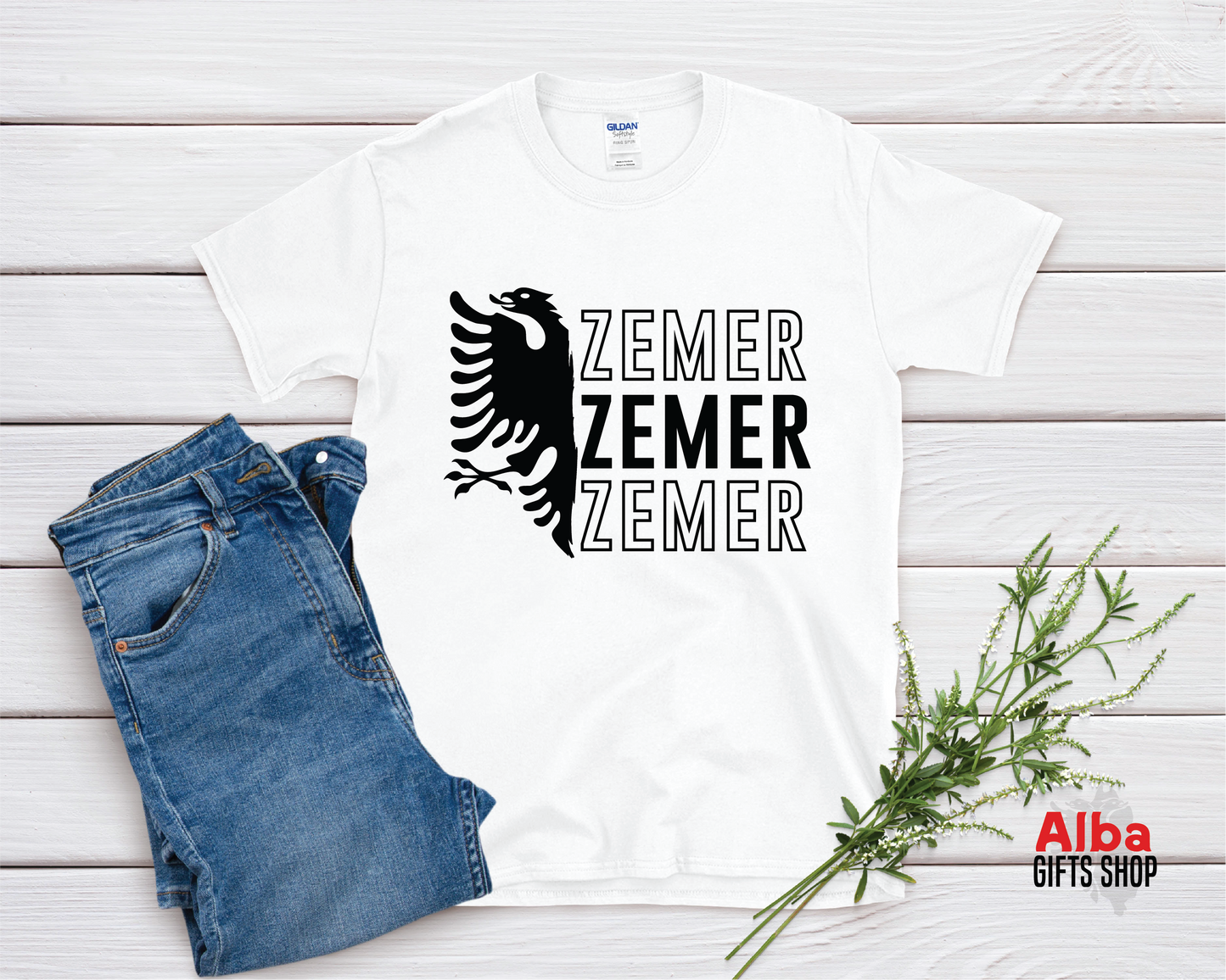 Zemër Shirt – Albanian Love T-Shirt | Cute Albanian Gift | Zemra Shirt