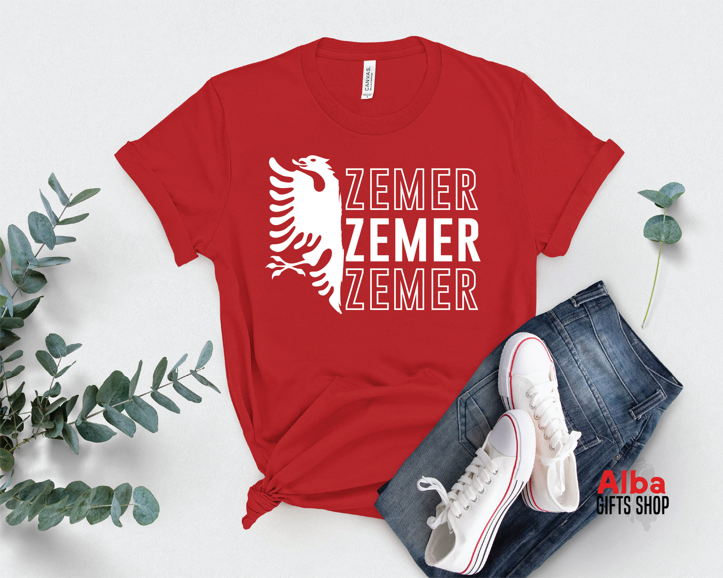 Zemër Shirt – Albanian Love T-Shirt | Cute Albanian Gift | Zemra Shirt