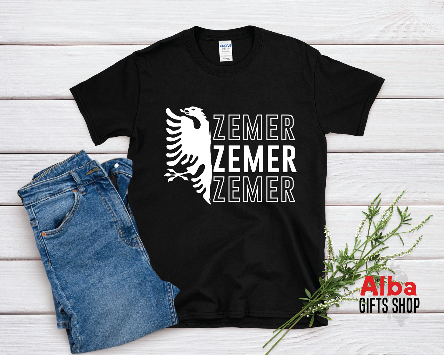 Zemër Shirt – Albanian Love T-Shirt | Cute Albanian Gift | Zemra Shirt